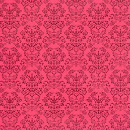 Dollhouse Miniature Wallpaper: Renaissance, Red On Red